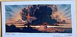 ex libris Ralph Meyer: "Go West Young Man" - Signé - Format 15x29,5cm - Picture 1 of 1