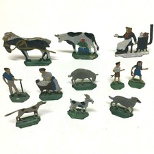 vintage lead farm figures
