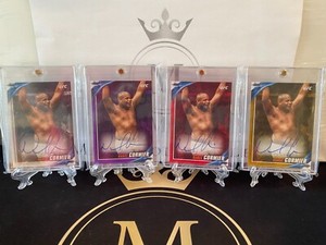 Daniel Cormier Auto 1/1 On Card Rainbow /30 /25 /8 /1  2019 Topps UFC KO