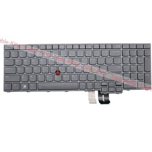 US Series Gray Backlit Keyboard for Lenovo Thinkpad P16 Gen2 (Type 21FA, 21FB) - Picture 1 of 3