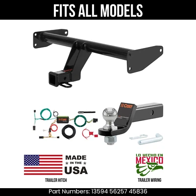 Enganche de remolque deportivo Chevy Captiva 13-15 cableado de 4 pines bola de 2" se adapta a todas las curvas Foto 1 de 4