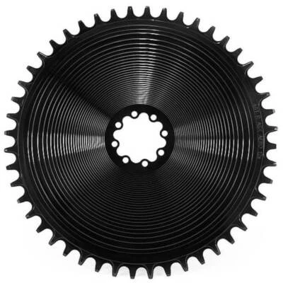 Garbaruk Aero 1x 8-Bolt Road/Gravel Chainring. Black