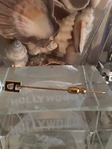14k Solid Gold Initial “A” Stickpin - Picture 1 of 8