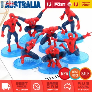7x Spiderman Action Figures Toy Cake Topper Display Figurine Set Decor Gift AU - Picture 1 of 3