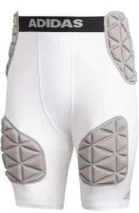 ADIDAS Men's SMASH 5 Pad Football Girdle Shorts NWT White/Black/Gray SIZE: 4XL - Picture 1 of 1