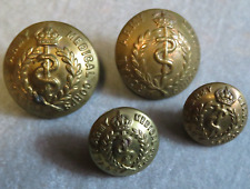 British WWII Brass  Royal Medical Corps Buttons.