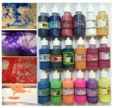 Pigment Colours Liquid 1 LITRE: Soaps,Bath,Crafts Aust, Non bleeding Concentrate - Image 1 of 4
