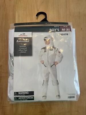 Astronaut Children's Halloween Costume Boy's Size M (8) NEW Moon Space - Image 1 of 2