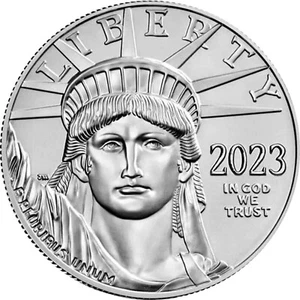 2023 1 oz $100 Platinum American Eagle .9995 Fine Coin BU - In Stock - Picture 1 of 2