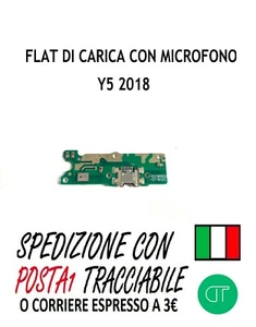 Plano Conector Muelle De Subir con Micrófono para Huawei Y5 2018 Volver a Cargar - Imagen 1 de 5