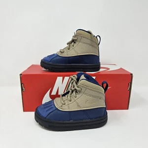 Nike Woodside 2 High (TD) 'Blue/Khaki' Toddler Boot / 524874 403 / Size 7c - Picture 1 of 7