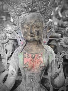 Godess Tara statue Vintage To New - Picture 1 of 10