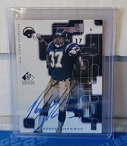 1999 SP Signature Edition Rodney Harrison Auto San Diego Chargers #RH - Picture 1 of 2