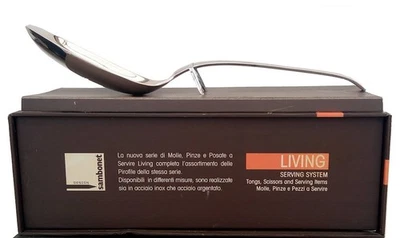 SAMBONET CUCCHIAIO RISOTTO 28cm CONFEZIONATO SILVER PLATE COLLEZIONE LIVING ARG. - Immagine 1 di 4