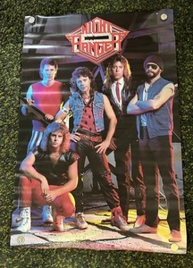 NIGHT RANGER 1984 Band Poster 23x35" See Pics For Condition Vintage - Imagen 1 de 5