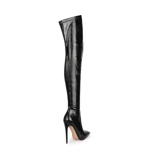 Women Pointed Toes Thin Heels High Heel Long Boots Plus Size Over The Knee Boots - Picture 1 of 26