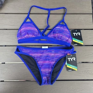 Top bralet TYR donna viola Cipro con fondo bikini abbinato taglia S (4/6) NUOVO - Foto 1 di 4