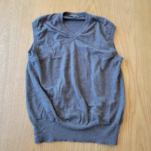 Chaleco Suéter Brooks Brothers Para Hombre Grande Gris Cuello en V Brookstech - Leer Descripción - Imagen 1 de 9