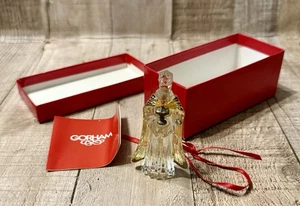 Vintage Gorham Kristall Weiser Mann Weihnachtsschmuck in Box - Bild 1 von 6
