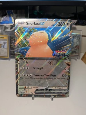 Snorlax ex 076/131 STAMPED Jumbo Prismatic Evolutions Double Rare Near Mint  - Image 1 of 3