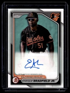 2024 Bowman Prospects Autographs Enrique Bradfield Jr. Auto Baltimore Orioles - Picture 1 of 2
