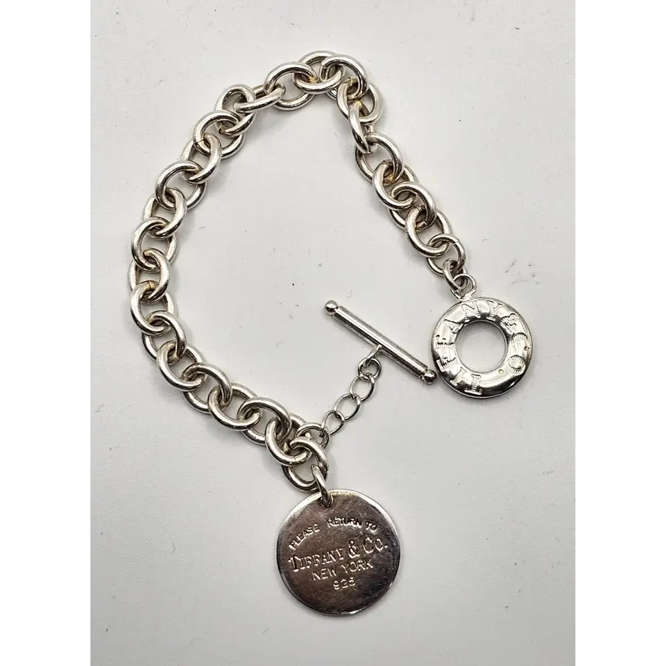 Tiffany & Co. Sterling Silver Curb Link Bracelet (38g) - image 1 of 3