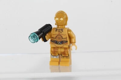 LEGO STAR WARS EPISODE 4 5 6 MINIFIGURE C-3PO COLORFUL WIRES PRINTED LEGS - Imagen 1 de 2