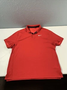 Nike Tiger Woods Collection Short Sleeve Polo Shirt Sz XL Sunday Red - Picture 1 of 7