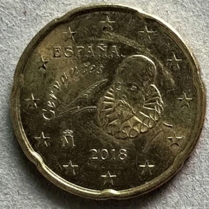 European Union Spain 2018 20 Euro Cent coin - Picture 1 of 2