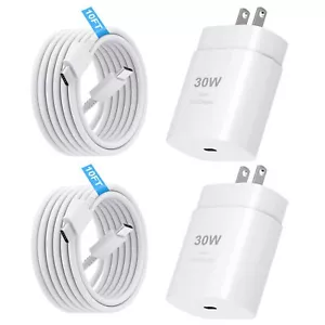 iPhone 15 Pro Max Charger 30W USB C iPhone 15 Charger Block Fast Charging wit... - Picture 1 of 7