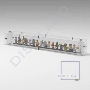 Wall Mounted Display case for up to 18 LEGO® minifigures. Mini Series Display - Picture 1 of 1