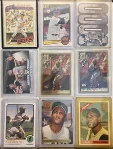 ROBERTO CLEMENTE & CARL YASTRZEMSKI lot (9 cards) - Picture 1 of 2