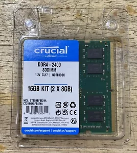 Crucial CT2K8G4SFS824A Green 2x8GB 16GB DDR4 2400 SODIMM Memory Module Kit - Picture 1 of 5