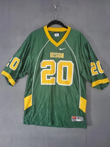 North Dakota State Bison Nike NCAA Green Football Jersey #20 Men's SMALL Cover