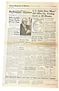 De colección San Francisco Examiner, Great Moments of History 10/5/1957 (11/15/1972) - Imagen 1 de 2