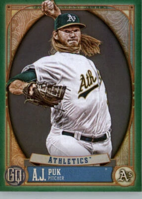 2021  Topps Gypsy Queen Green #183 A.J. Puk - Image 1 of 2