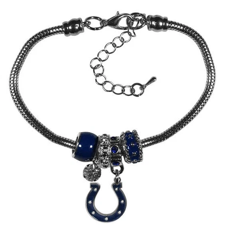 Siskiyou NFL Womens Indianapolis Colts Euro Bead Bracelet Cover