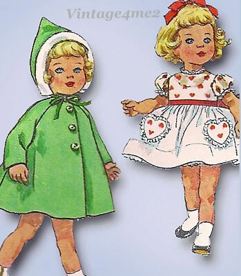 1960s Vintage Simplicity Sewing Pattern 4652 20inch Chatty Cathy Doll Clothes - Image 1 of 4