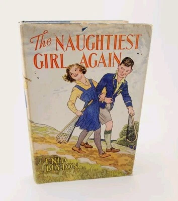 Vtg ENID BLYTON THE Naughtiest Girl Again  1965 8th Newnes UK HCDJ  Foto 1 de 4