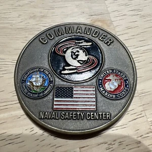 U.S. Military Commander Navy Safety Center Challenge Coin - Picture 1 of 7