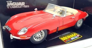 Burago 1/18 Scale Diecast 3016 - Jaguar E Type Cabriolet Red Roadster Red - Picture 1 of 5