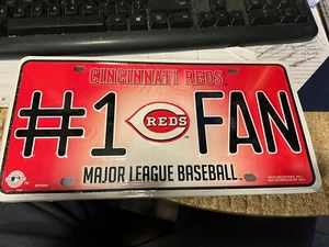 CINCINNATI REDS--------#1 FAN LICENSE PLATE - Picture 1 of 1