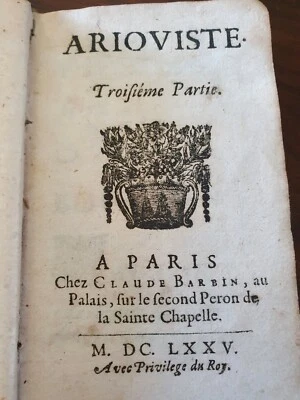 livre ancien rare 1675...imprimeur Claude Barbin...edition originale..  - Photo 1/4