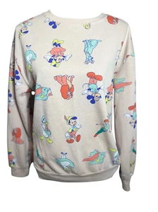 Felpa Girocollo Disney Rosa 100 Anniversario Taglia M Personaggi Maglia All Over - Foto 1 di 6