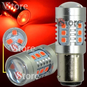 Led-Lampe Stop Bremsen BAY15D 1157 P21/5W 15 SMD 2835 Cambus Rot Kein Fehler - Bild 1 von 4