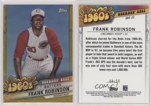 2020 Topps Decades Best Chrome Series 2 Batters Gold /50 Frank Robinson HOF
