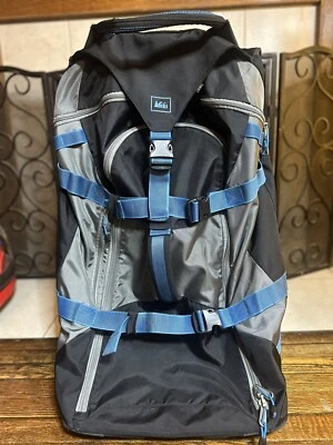 Bolsa de viaje con ruedas REI Expedition equipaje gris azul 35" bestia Foto 1 de 4
