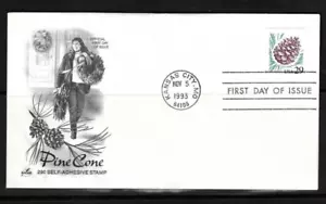 US SC # 2491 Pine Cone . Artcraft Cachet - Picture 1 of 1
