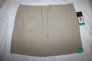 Eddie Bauer Ladies Tulip Hem Skort Khaki Tan NEW with Tags XL - Picture 1 of 5