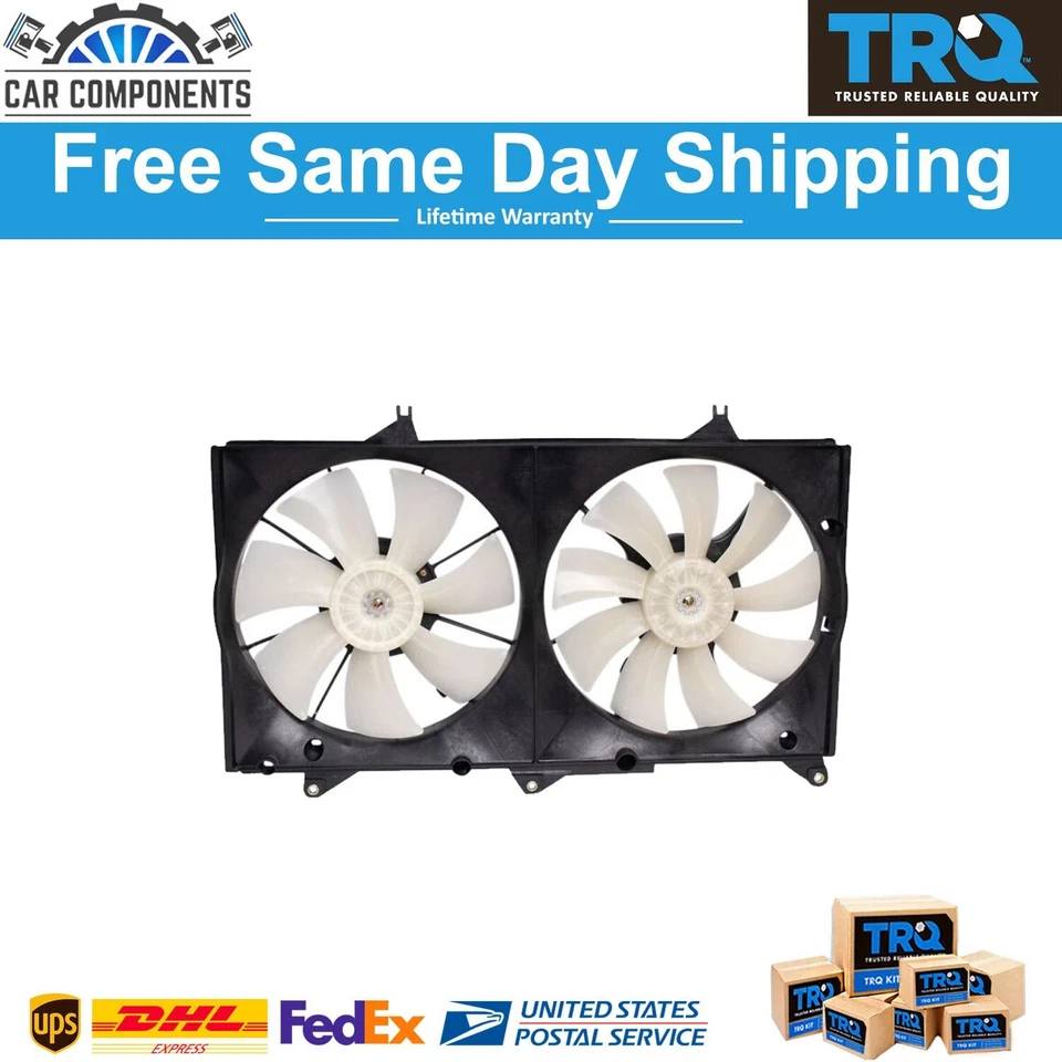 Conjunto de ventilador de refrigeración de doble radiador TRQ para Toyota Camry 2004-2008 Lexus ES330 Foto 1 de 4